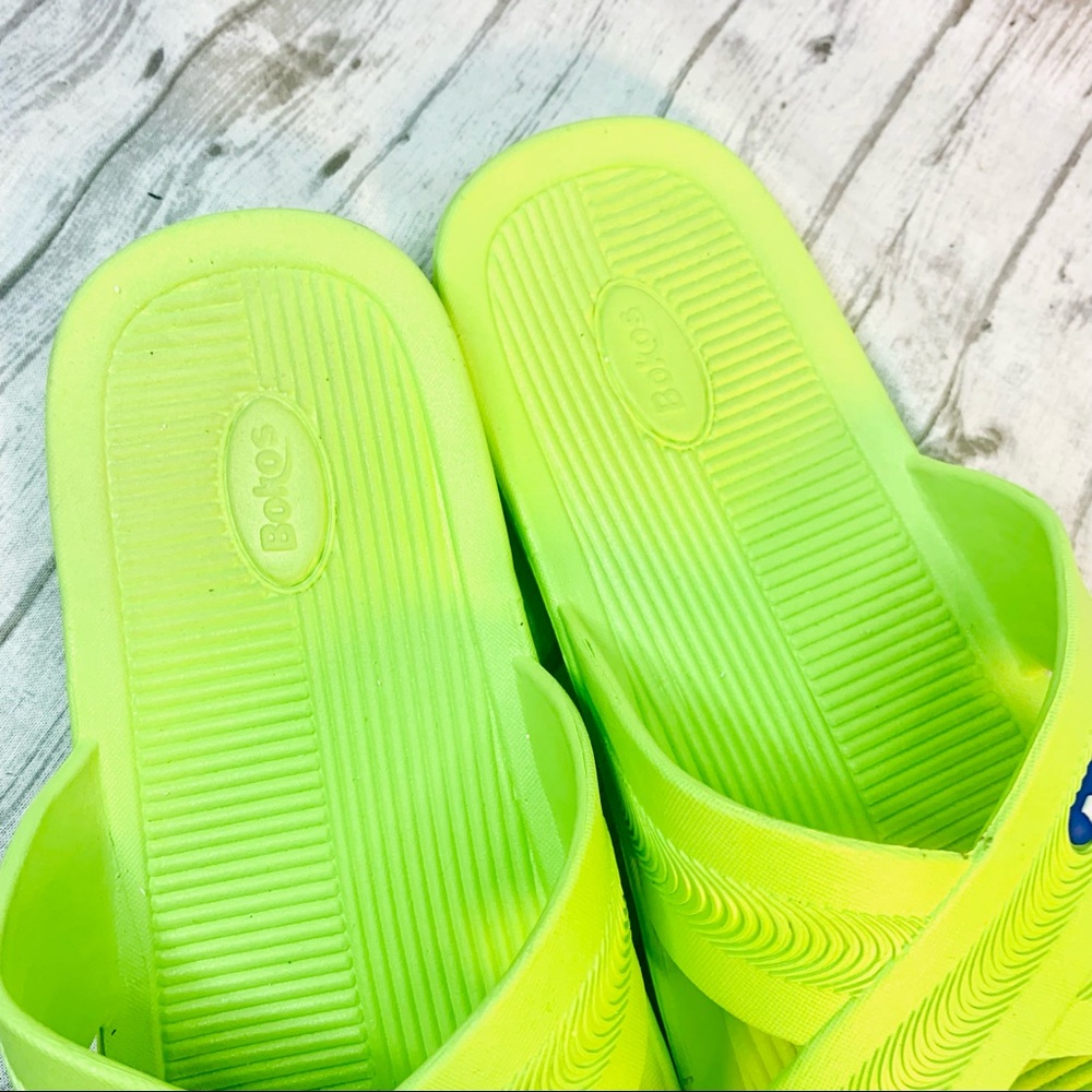 Bokos Slides Lime Green Size 9 - Picture 6 of 9